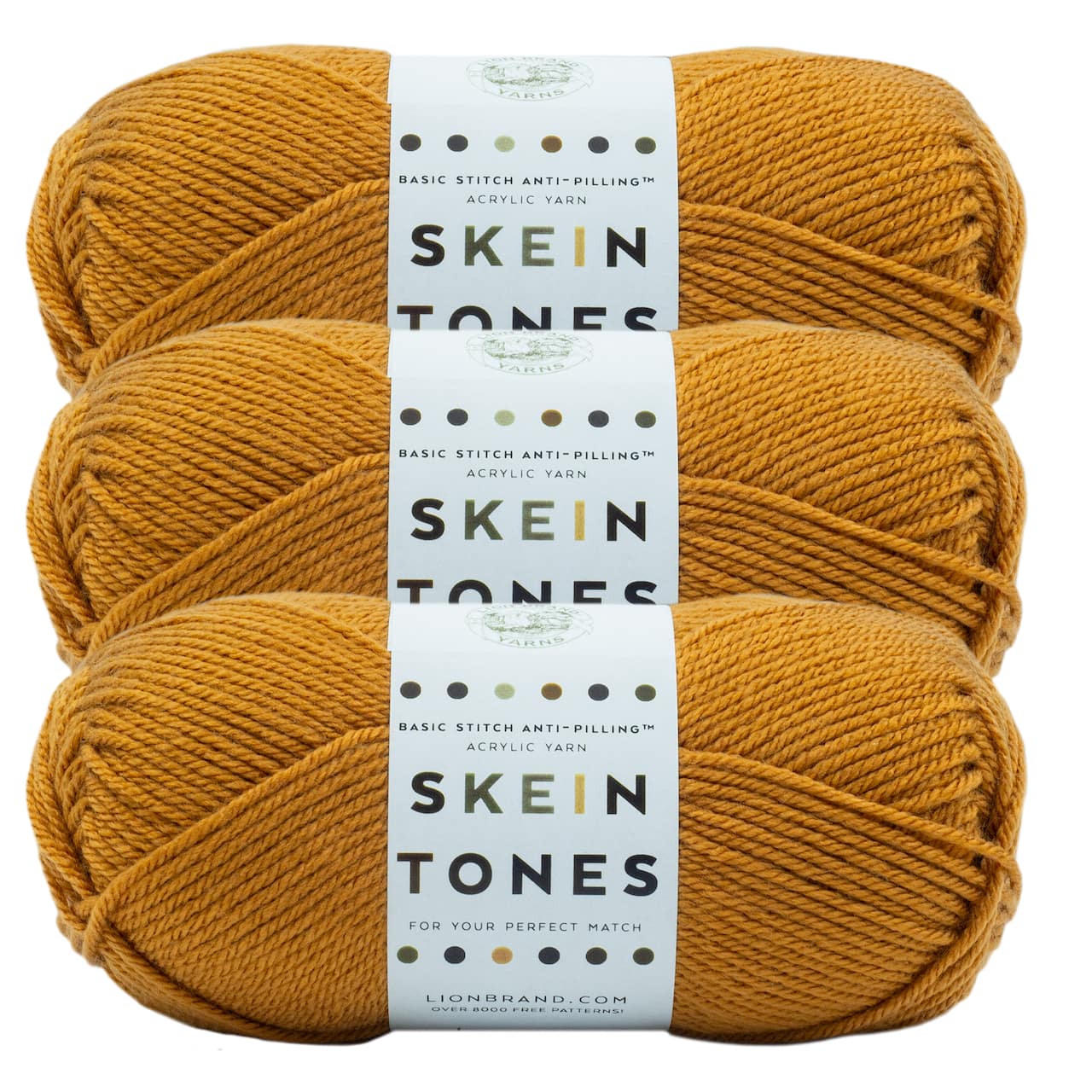 3 Pack Lion Brand® Basic Stitch Anti Pilling™ Skein Tones Yarn